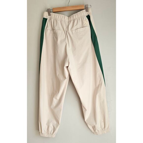 Disney The Muppets Kermit  Jogger Sweatpants Beige w/ Green Stripe Womens Sz LG - Picture 4 of 11